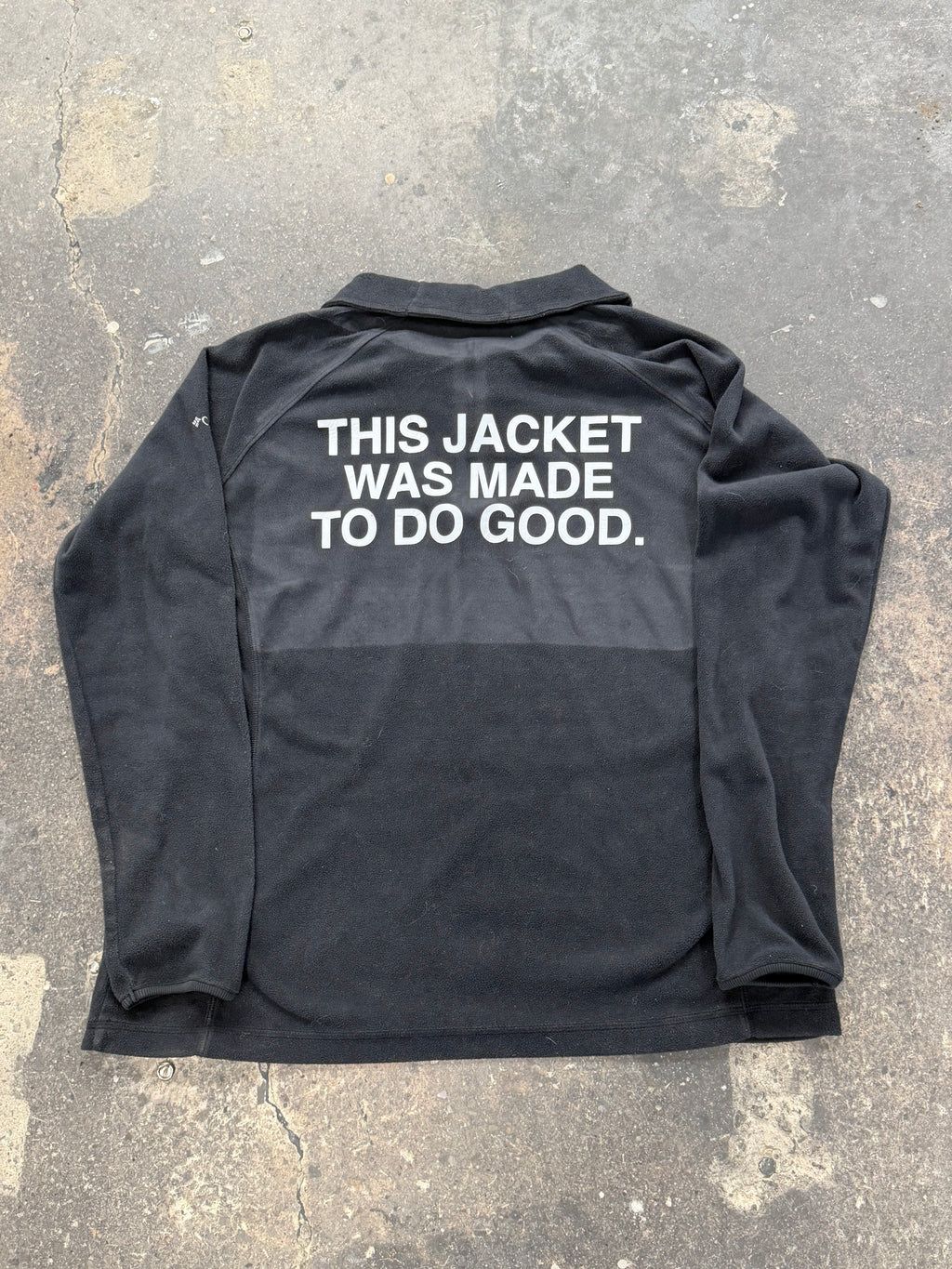 LET'S DO GOOD. COLUMBIA QUARTER-ZIP